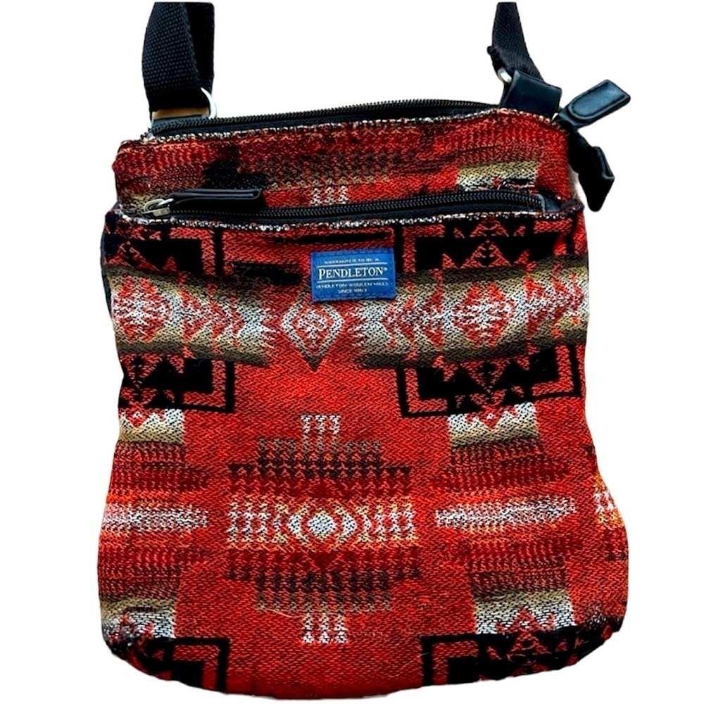 Pendleton Wool Crossbody Purse Adjustable Western… - image 1